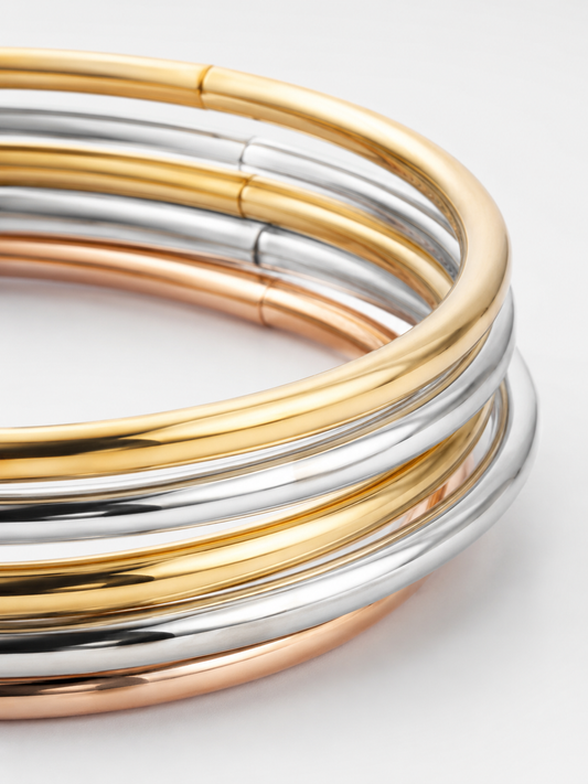 Bracelete Fusion aço inoxidável Eloz Studio - detalhe