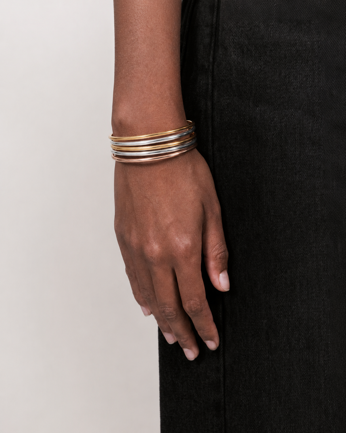 Bracelete Fusion aço inoxidável Eloz Studio - com modelo