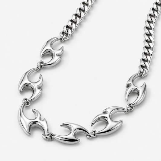 Corrente Claw aço inoxidável Eloz Studio - detalhe