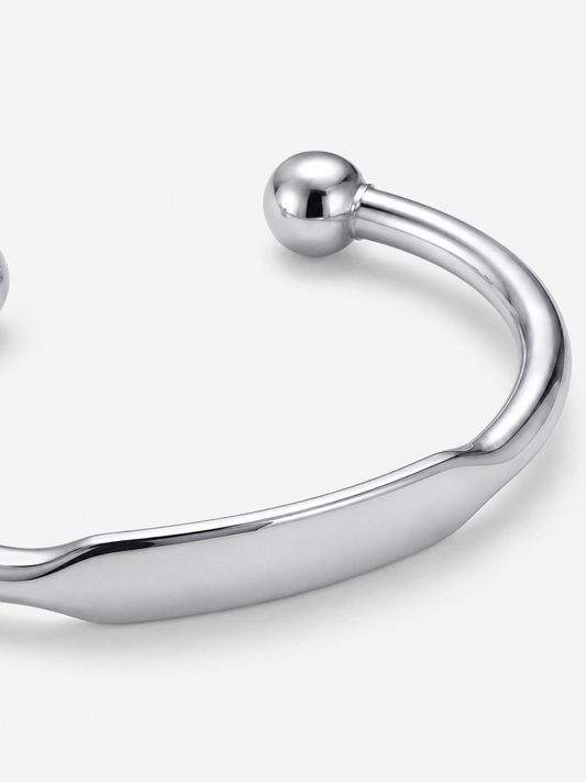 Bracelete Arc aço inoxidável Eloz Studio - detalhe