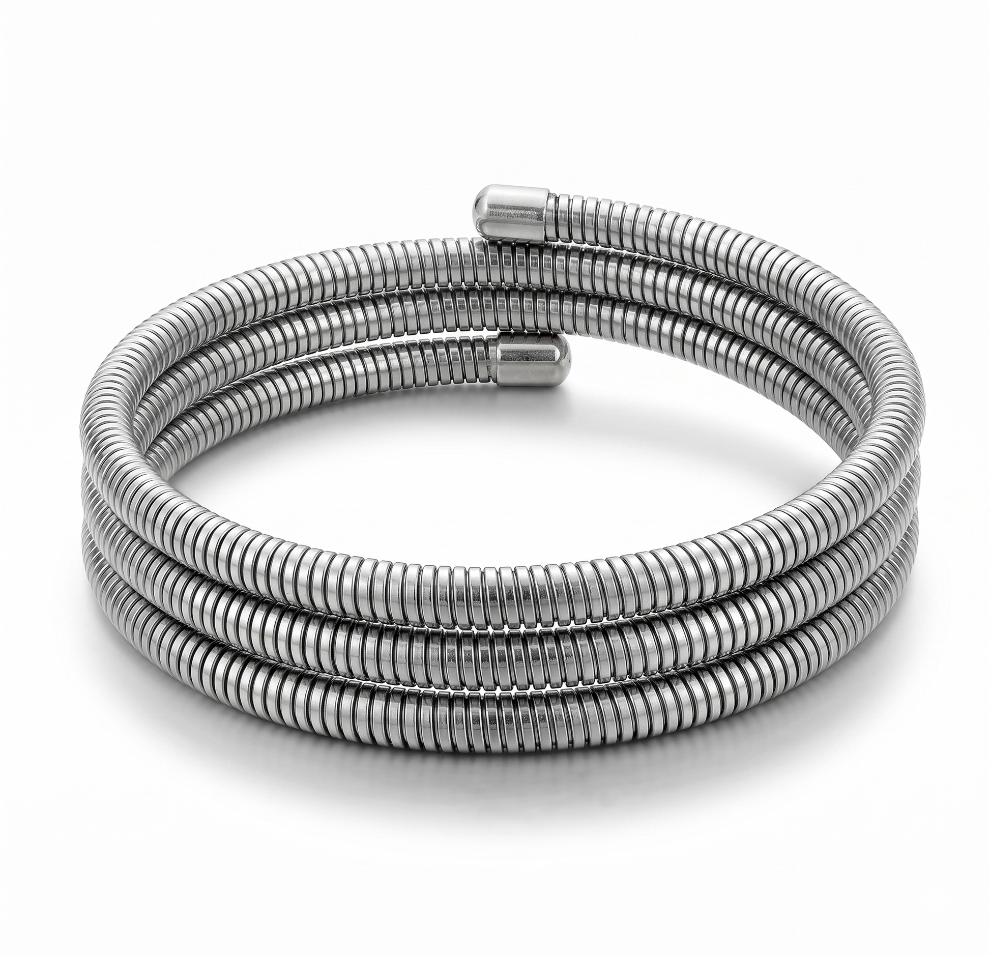 Bracelete Coil aço inoxidável Eloz Studio - fundo branco