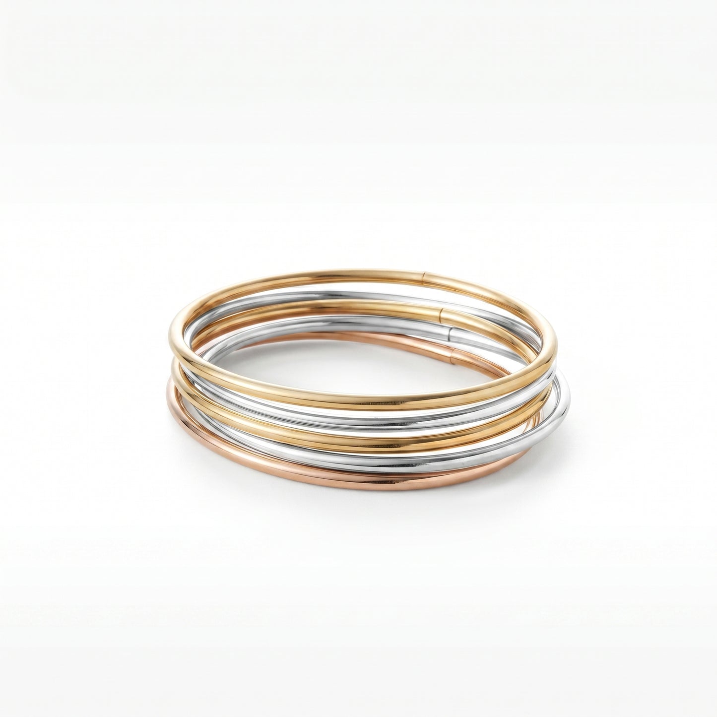 Bracelete Fusion aço inoxidável Eloz Studio - fundo branco