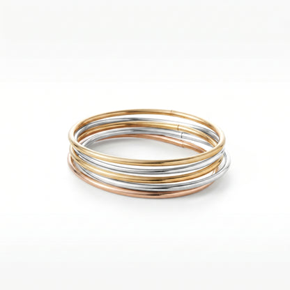 Bracelete Fusion aço inoxidável Eloz Studio - fundo branco