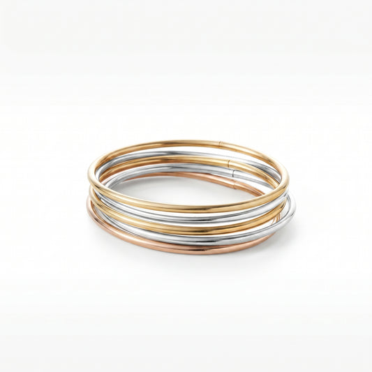 Bracelete Fusion aço inoxidável Eloz Studio - fundo branco
