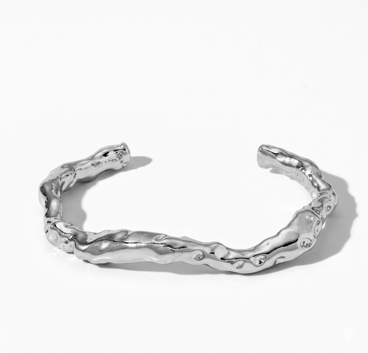 Bracelete Mercury aço inoxidável Eloz Studio - fundo branco