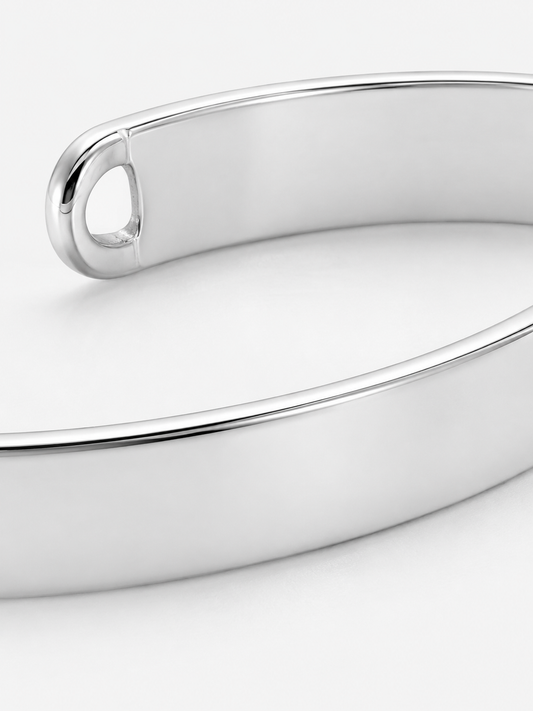 Bracelete Plain aço inoxidável Eloz Studio - detalhe
