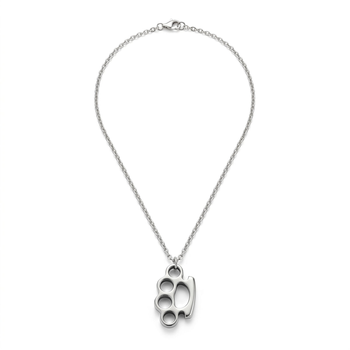 Colar Brass Cuff Pendant aço inoxidável Eloz Studio - fundo branco