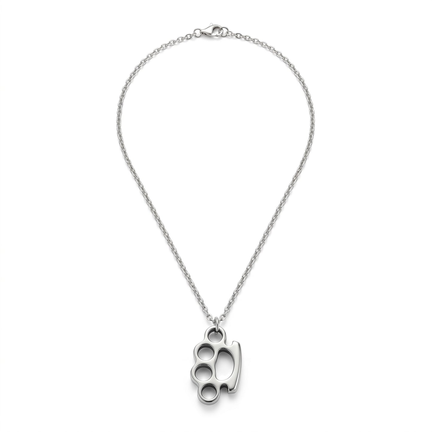 Colar Brass Cuff Pendant aço inoxidável Eloz Studio - fundo branco