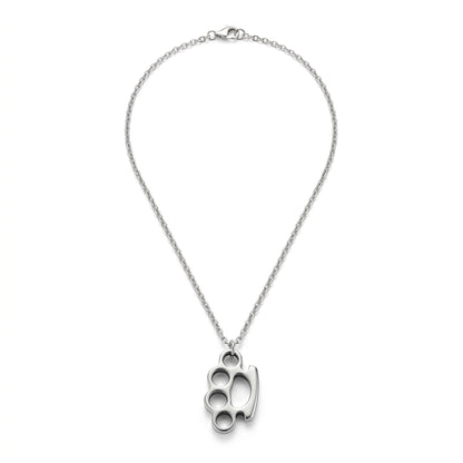 Colar Brass Cuff Pendant aço inoxidável Eloz Studio - fundo branco