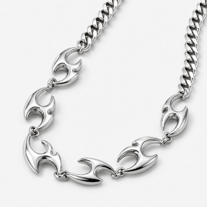 Corrente Claw aço inoxidável Eloz Studio - detalhe
