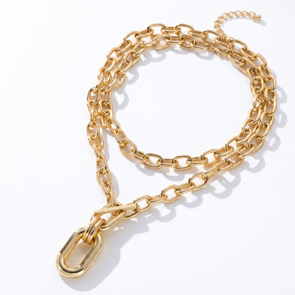 Corrente Golden Elo aço inoxidável Eloz Studio - fundo branco