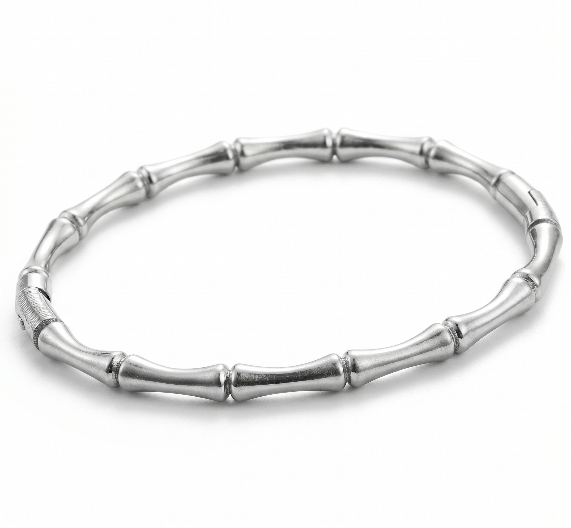 Pulseira Bamboo aço inoxidável Eloz Studio - fundo branco