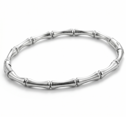 Pulseira Bamboo aço inoxidável Eloz Studio - fundo branco