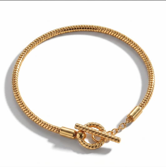 Pulseira Gleam aço inoxidável Eloz Studio - fundo branco