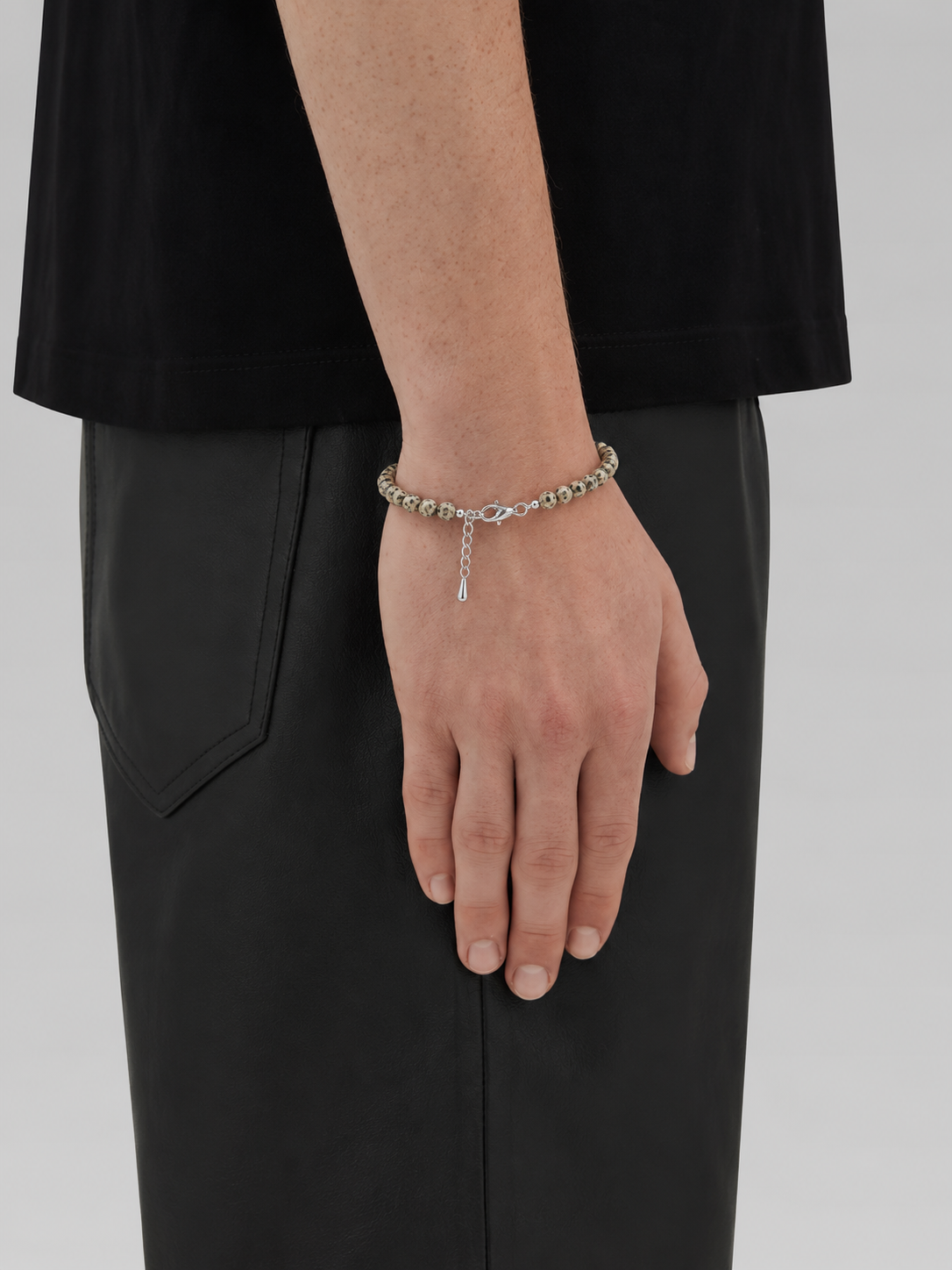 Pulseira Marble aço inoxidável Eloz Studio - com modelo