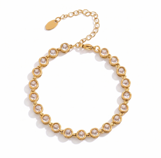 Pulseira Millenium aço inoxidável Eloz Studio - fundo branco