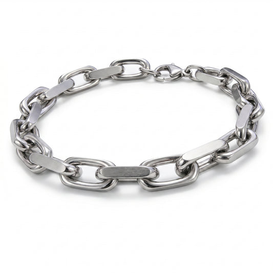 Pulseira Sanded aço inoxidável Eloz Studio - fundo branco